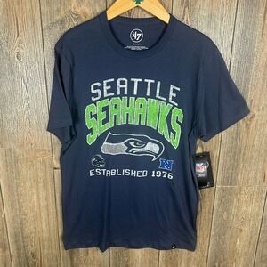 NFL 47 Brand Seattle Seahawks NFL T-Shirt Graphic Tee Small NWT $35 New